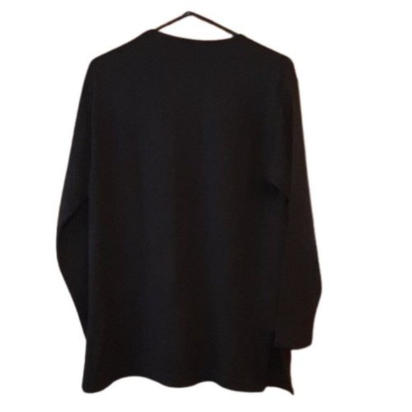 The J. Peterman Co Wool Sweater Size L Dark Gray VINTAGE - Picture 2 of 7